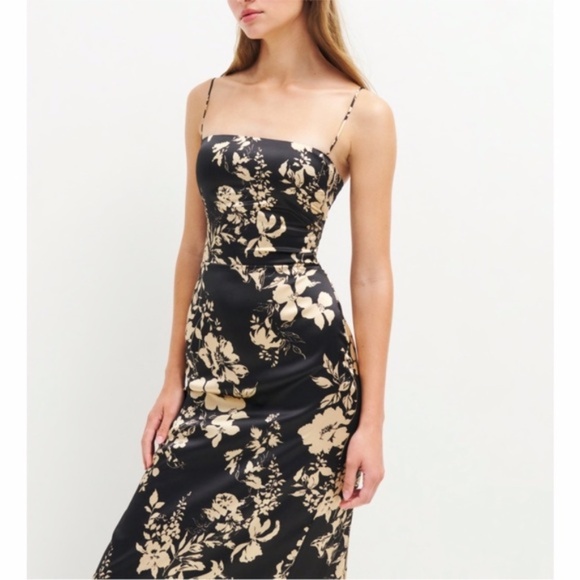 NEW Anthropologie Reformation Frankie Silk Dress Gisele 12 - Picture 16 of 17